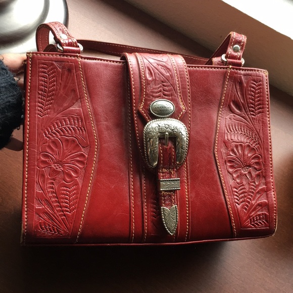 American West Handbags - American west tooled leather purse